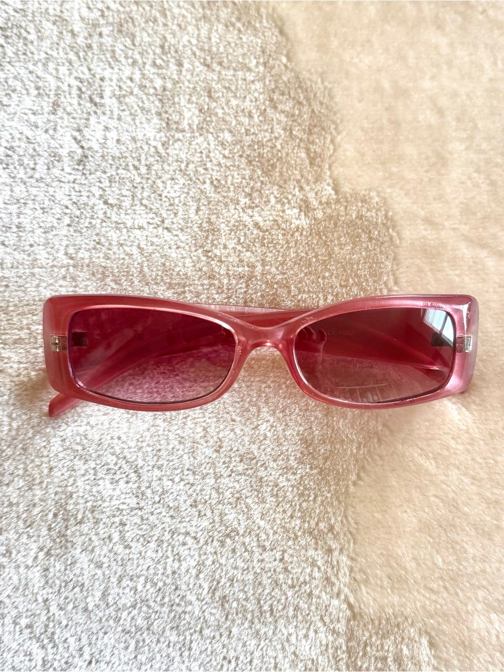 Vintage 90’s Rectangular Pink Frame Sunglasses